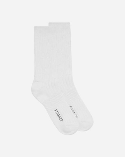 FUGAZI Liner Knit Sock White – Knit Socks front view