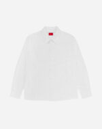 FUGAZI Liner Oxford Button Up White – Oxford front view