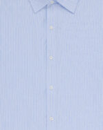 FUGAZI Liner Oxford Button Up Blue Stripe – Oxford view 2
