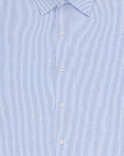 FUGAZI Liner Oxford Button Up Blue Stripe – Oxford view 2