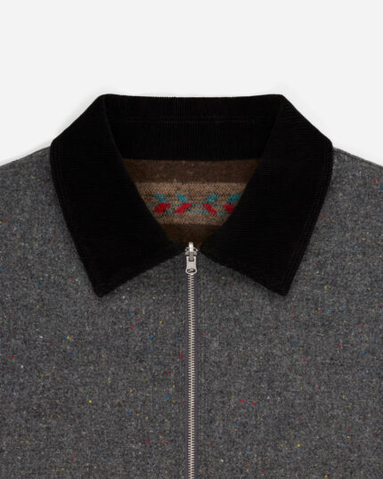 FUGAZI Moving Blanket Work Jacket Grey – Reversible view 2