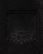 FUGAZI Novelty Denim Jacket Washed Black – Cropped view 3