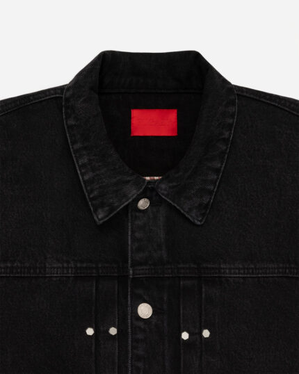 FUGAZI Novelty Denim Jacket Washed Black – Cropped view 2