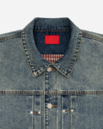 FUGAZI Novelty Denim Jacket Mud Washed – Cropped view 2