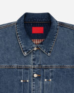 FUGAZI Novelty Denim Jacket Dark Washed – Cropped view 2