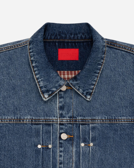 FUGAZI Novelty Denim Jacket Dark Washed – Cropped view 2