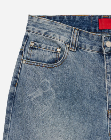 FUGAZI Novelty Jeans Light Washed – Baggy Fit view 2