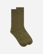 FUGAZI Liner Knit Sock Olive – Knit Socks front view