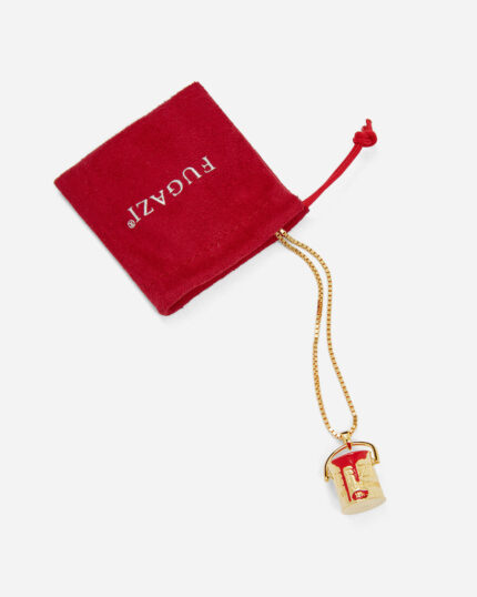 FUGAZI Paint Bucket Necklace Gold – Pendant view 2