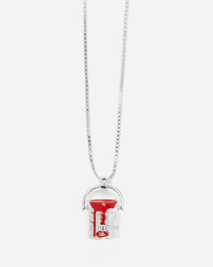 FUGAZI Paint Bucket Necklace White Gold – Pendant front view
