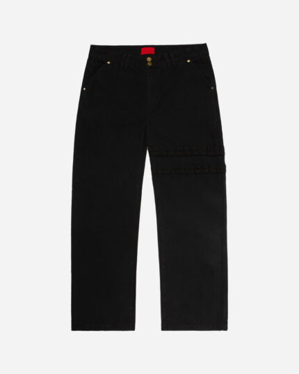 FUGAZI Shotgun Pant Black – Heavyweight front view