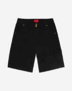 FUGAZI Shotgun Shorts Black – Heavyweight front view