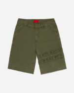 FUGAZI Shotgun Shorts Olive – Heavyweight front view