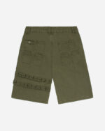 FUGAZI Shotgun Shorts Olive – Heavyweight view 4