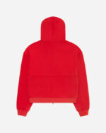 FUGAZI Super Duty Waffle-Lined Zip Hoodie – Red view 3