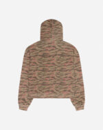 FUGAZI Washed Tiger Camo Zip Hoodie – Olive view 4