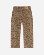FUGAZI Washed Tiger Camo Work Pant Olive – Heavyweight view 3
