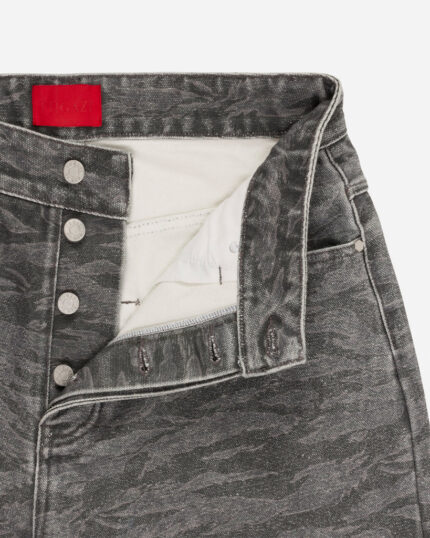 FUGAZI Washed Tiger Camo Work Pant Grey – Heavyweight view 2