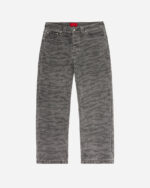 FUGAZI Washed Tiger Camo Work Pant Grey – Heavyweight front view