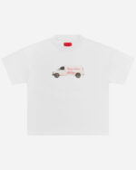 FUGAZI Truck Tee White – Heavyweight front view