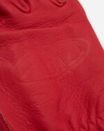 FUGAZI Leather Work Gloves Red – Leather view 2