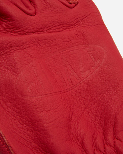 FUGAZI Leather Work Gloves Red – Leather view 2