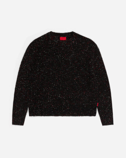 FUGAZI Moving Blanket Knit Sweater Black – Knitwear front view